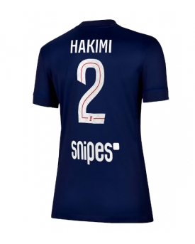 Paris Saint-Germain Achraf Hakimi #2 Maglia Gara Casa Repliche 2025-26 Donna Maniche Corte